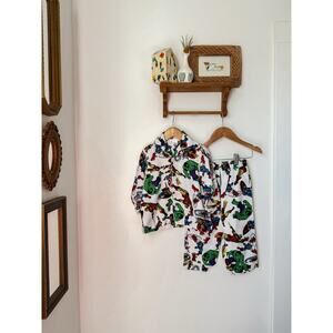 Pottery Barn Kids Marvel superheros button up pajamas - 3T